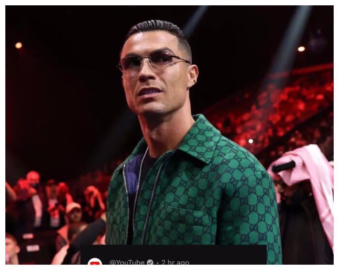 ronaldo launches youtube channel