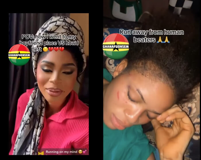 Ghanaian TikToker Pokuaa Abused by Boyfriend